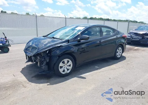 2016 Hyundai Elantra Se из США, поврежденный, VIN 5NPDH4AE9GH751719